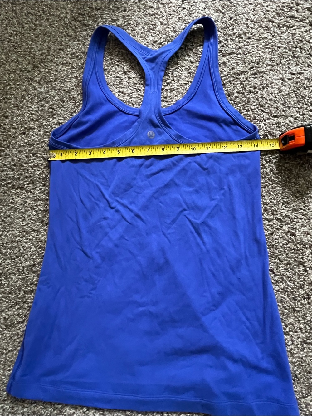 SOLD athletica Blue Racerback Tank Top - Picture 5 of 6